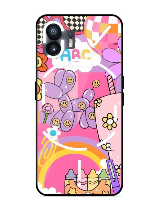 Whimsical Y2K Chaos Glossy Soft Edge Case for Nothing Phone 2 Chachhi