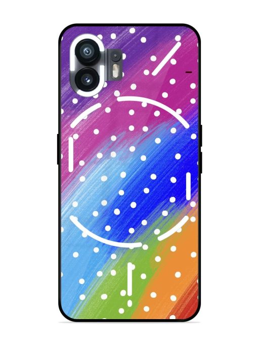 Rainbow Polka Dot Dream Glossy Soft Edge Case for Nothing Phone 2