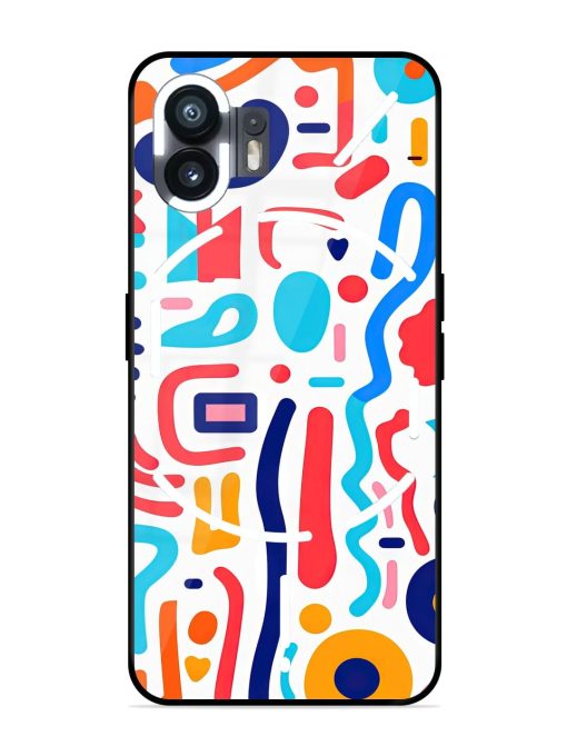 Whimsical Doodle Chaos Glossy Soft Edge Case for Nothing Phone 2 Chachhi