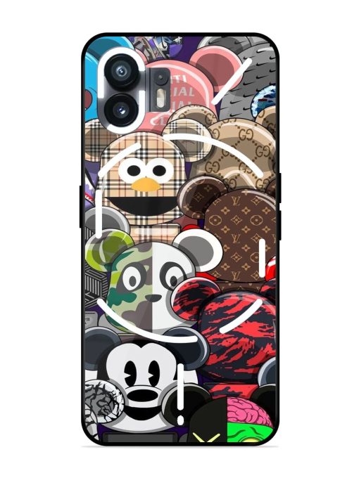 Streetwear Bearbrick Extravaganza Glossy Soft Edge Case for Nothing Phone 2