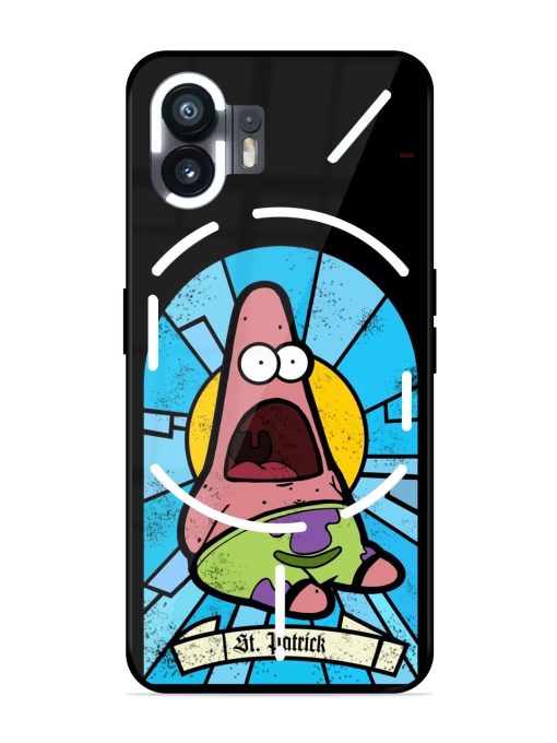 St. Patrick'S Day Stained Glass Patrick Star Glossy Soft Edge Case for Nothing Phone 2 Chachhi