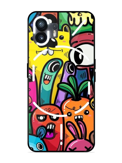 Whimsical Doodle Chaos Glossy Soft Edge Case for Nothing Phone 2 Chachhi