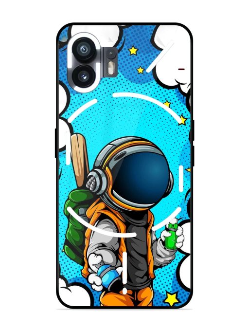 Space Graffiti Artist Glossy Soft Edge Case for Nothing Phone 2