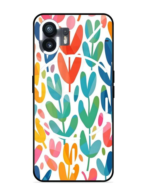 Rainbow Of Blooms Glossy Soft Edge Case for Nothing Phone 2 Chachhi