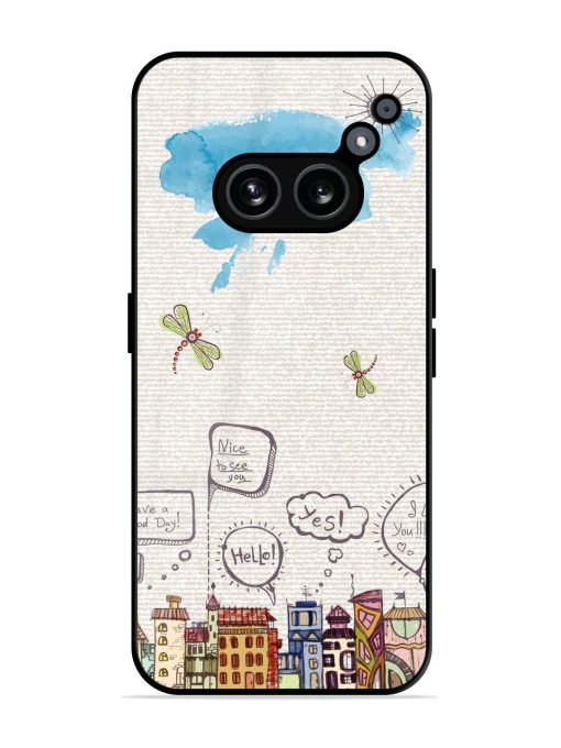 Doodle City Glossy Soft Edge Case for Nothing Phone 2A Chachhi