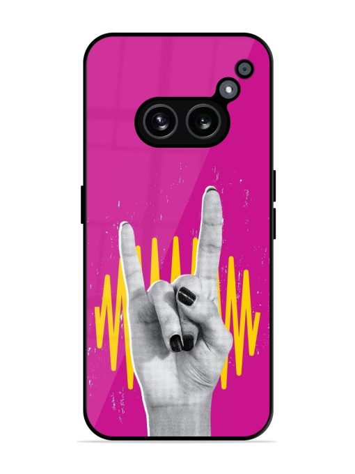 Rock Hand Glossy Soft Edge Case for Nothing Phone 2A Chachhi