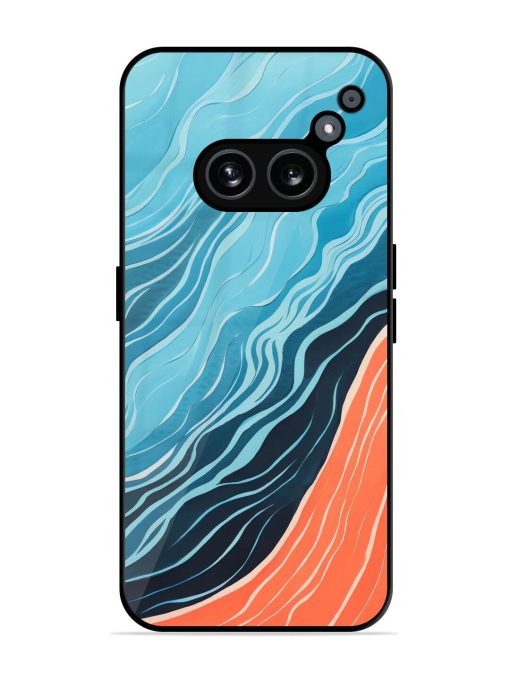 Oceanic Divide Glossy Soft Edge Case for Nothing Phone 2A Chachhi