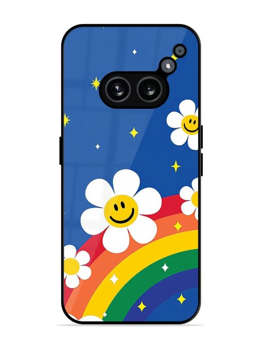 Happy Daisies And Rainbow Sky Glossy Soft Edge Case for Nothing Phone 2A Chachhi