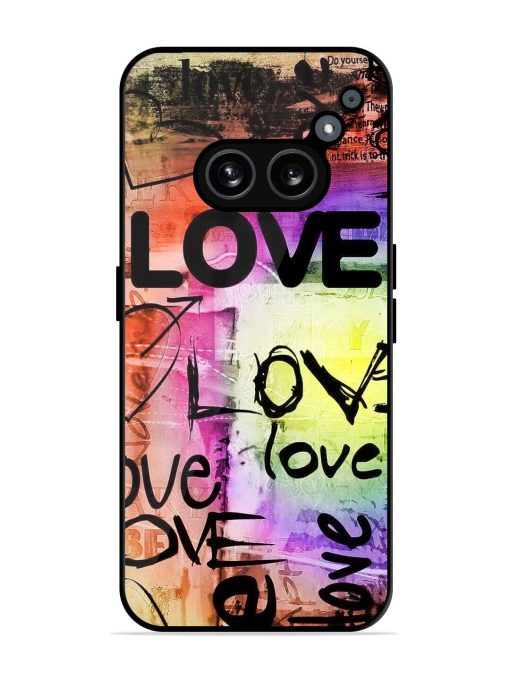 Love Graffiti Glossy Soft Edge Case for Nothing Phone 2A Chachhi