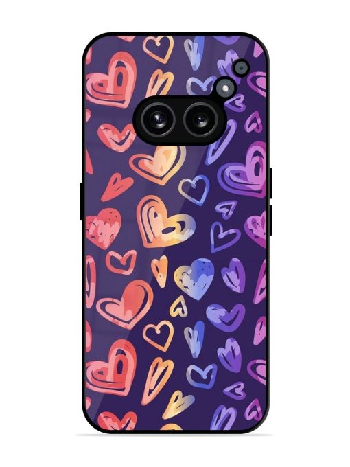 Rainbow Hearts Glossy Soft Edge Case for Nothing Phone 2A Chachhi