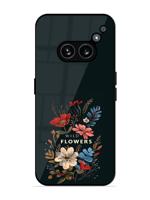 Dark Floral Glossy Soft Edge Case for Nothing Phone 2A Chachhi