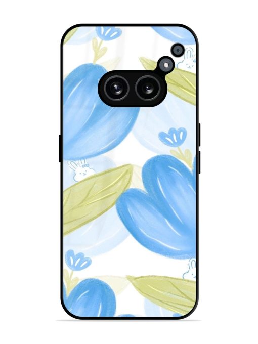 Bunny'S Blue Garden Glossy Soft Edge Case for Nothing Phone 2A Chachhi