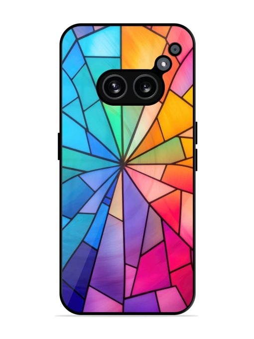 Stained Glass Kaleidoscope Of Colors Glossy Soft Edge Case for Nothing Phone 2A Chachhi