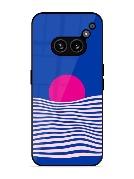 Pink Sunset Over Blue Waves Glossy Soft Edge Case for Nothing Phone 2A Chachhi