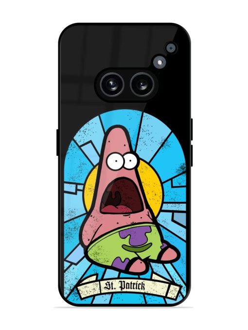 St. Patrick'S Day Stained Glass Patrick Star Glossy Soft Edge Case for Nothing Phone 2A Chachhi