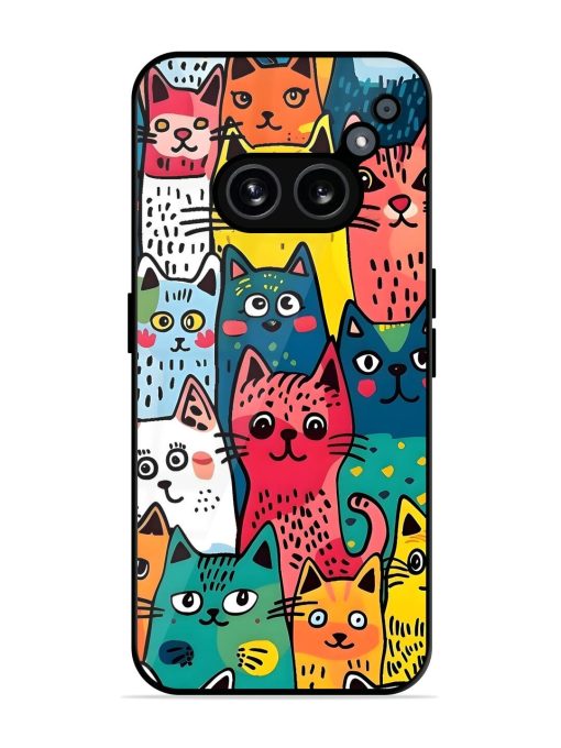 Feline Frenzy Glossy Soft Edge Case for Nothing Phone 2A Chachhi