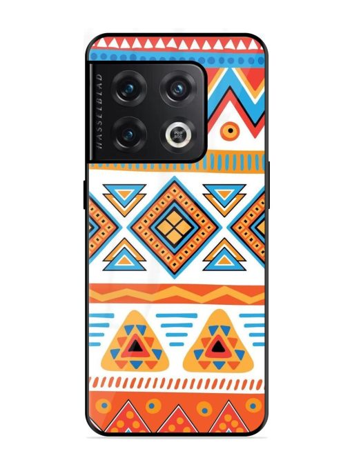 Vibrant Tribal Pattern Glossy Soft Edge Case for Oneplus 10 Pro (5G) Chachhi