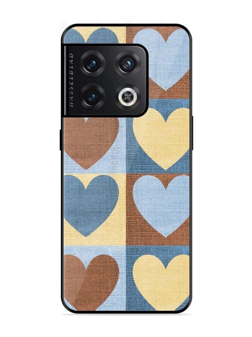 Hearts On Canvas Glossy Soft Edge Case for Oneplus 10 Pro (5G) Chachhi