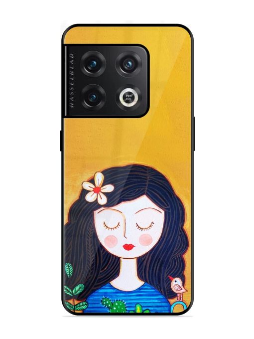 Girl Illustration Glossy Soft Edge Case for Oneplus 10 Pro (5G) Chachhi