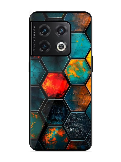 Hexagon Hive Glossy Soft Edge Case for Oneplus 10 Pro (5G) Chachhi