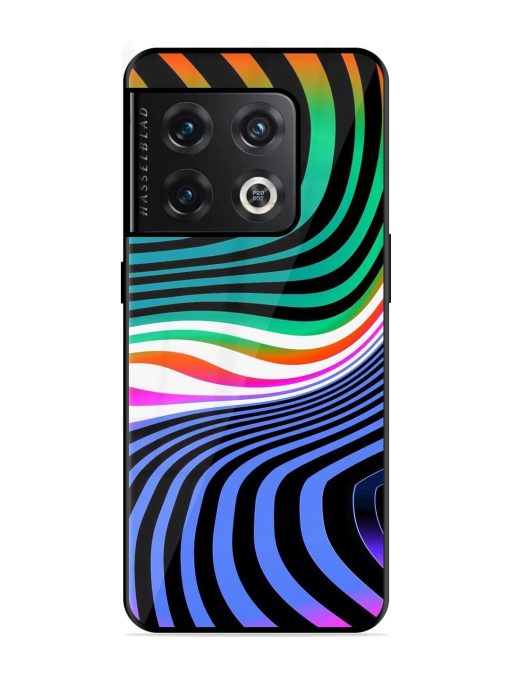 Psychedelic Waves Glossy Soft Edge Case for Oneplus 10 Pro (5G) Chachhi