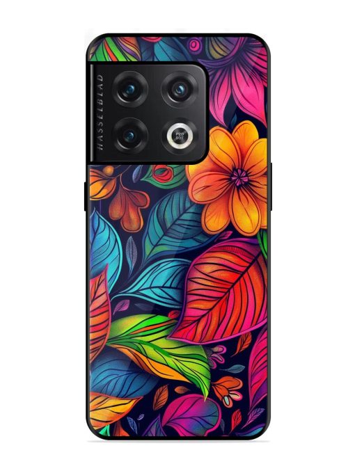 Rainbow Of Blooms Glossy Soft Edge Case for Oneplus 10 Pro (5G) Chachhi