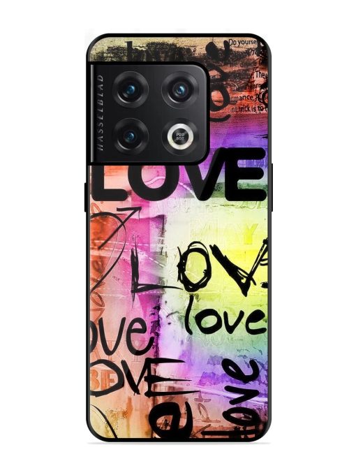 Love Graffiti Glossy Soft Edge Case for Oneplus 10 Pro (5G) Chachhi