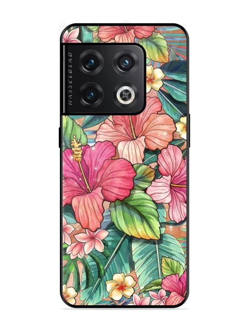 Tropical Tapestry Glossy Soft Edge Case for Oneplus 10 Pro (5G) Chachhi