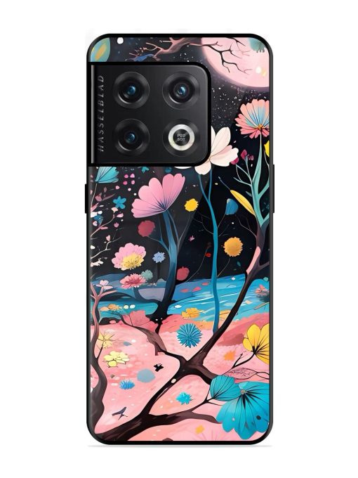 Cosmic Bloom Glossy Soft Edge Case for Oneplus 10 Pro (5G) Chachhi