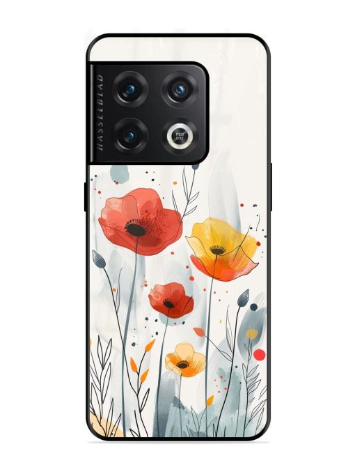 Poppy Fields Glossy Soft Edge Case for Oneplus 10 Pro (5G) Chachhi