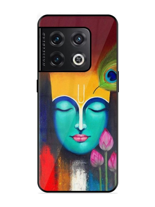 Divine Tranquility: The Face Of Krishna Glossy Soft Edge Case for Oneplus 10 Pro (5G) Chachhi