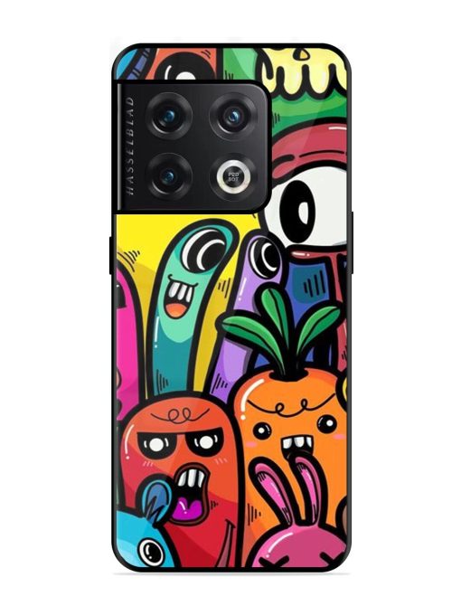 Whimsical Doodle Chaos Glossy Soft Edge Case for Oneplus 10 Pro (5G) Chachhi