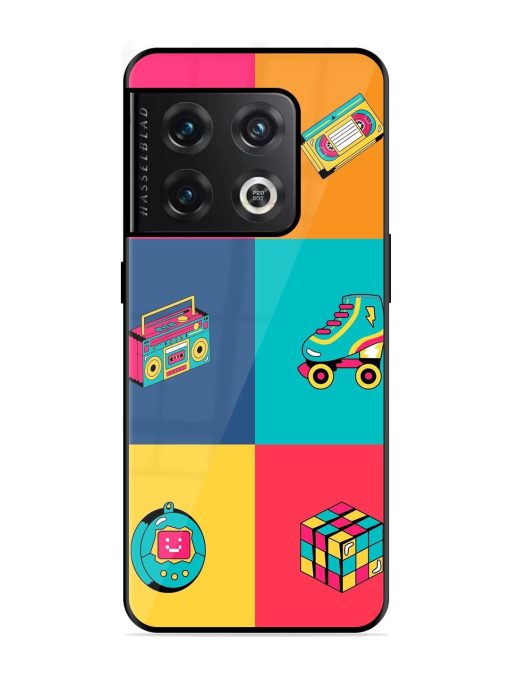 90S Throwback Grid Glossy Soft Edge Case for Oneplus 10 Pro (5G) Chachhi