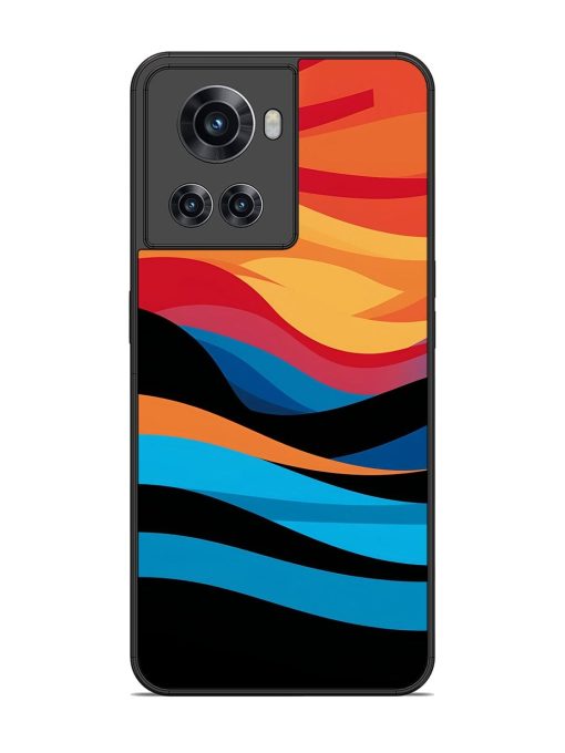 Blazing Currents Glossy Soft Edge Case for Oneplus 10R (5G) Chachhi