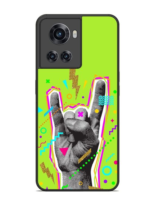 Neon Rock Glossy Soft Edge Case for Oneplus 10R (5G) Chachhi