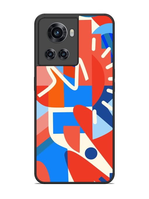 Abstract Harmony Glossy Soft Edge Case for Oneplus 10R (5G) Chachhi