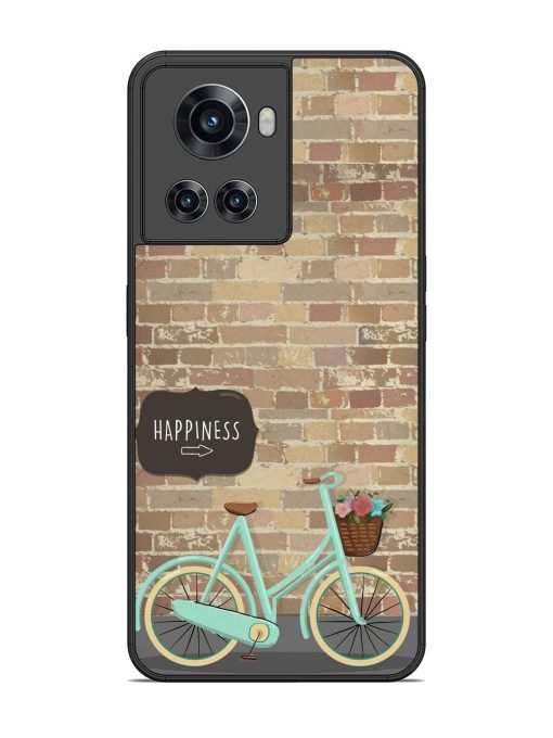 Pedaling Towards Happiness Glossy Soft Edge Case for Oneplus 10R (5G) Chachhi