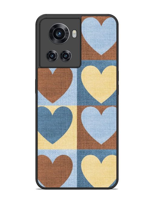 Hearts On Canvas Glossy Soft Edge Case for Oneplus 10R (5G) Chachhi