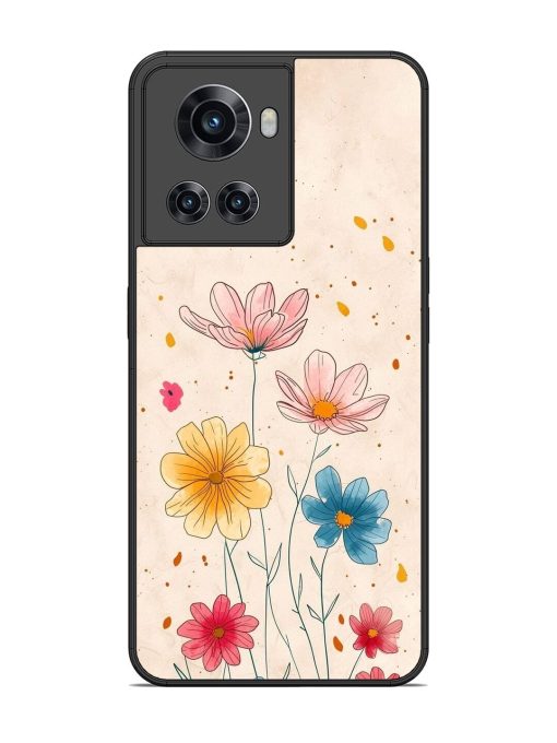 Delicate Bloom Glossy Soft Edge Case for Oneplus 10R (5G) Chachhi