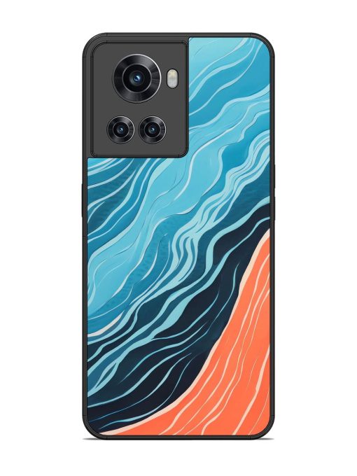 Oceanic Divide Glossy Soft Edge Case for Oneplus 10R (5G) Chachhi