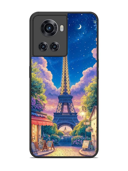 Twilight In Paris Glossy Soft Edge Case for Oneplus 10R (5G) Chachhi