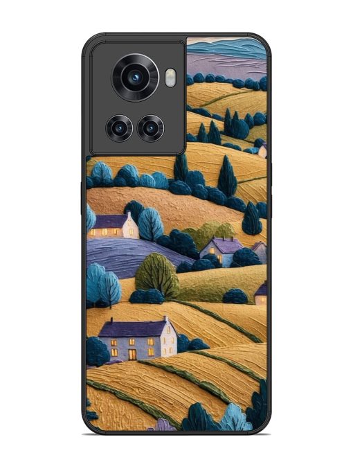 Rolling Hilltop Haven Glossy Soft Edge Case for Oneplus 10R (5G) Chachhi