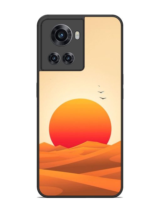 Desert Sunset Glossy Soft Edge Case for Oneplus 10R (5G) Chachhi