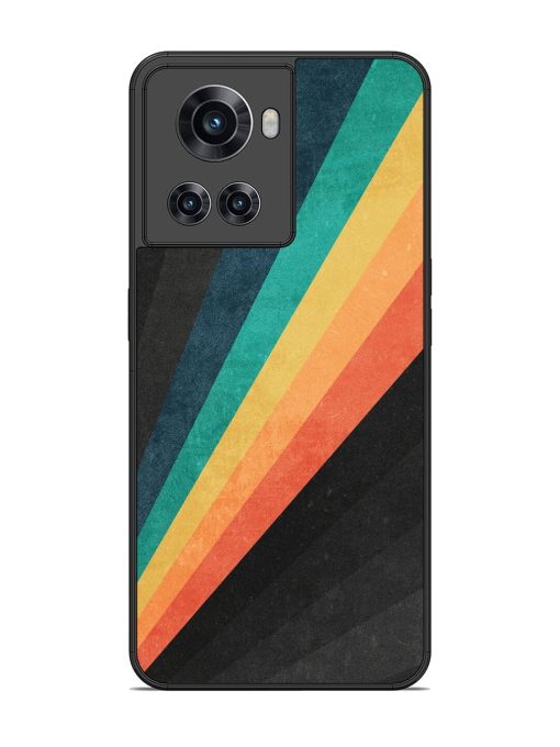 Retro Spectrum Glossy Soft Edge Case for Oneplus 10R (5G)