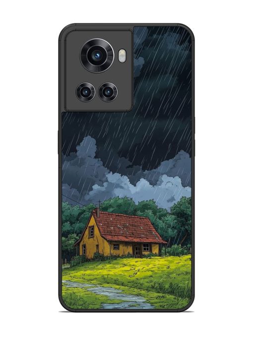 Rainy Day Retreat Glossy Soft Edge Case for Oneplus 10R (5G) Chachhi