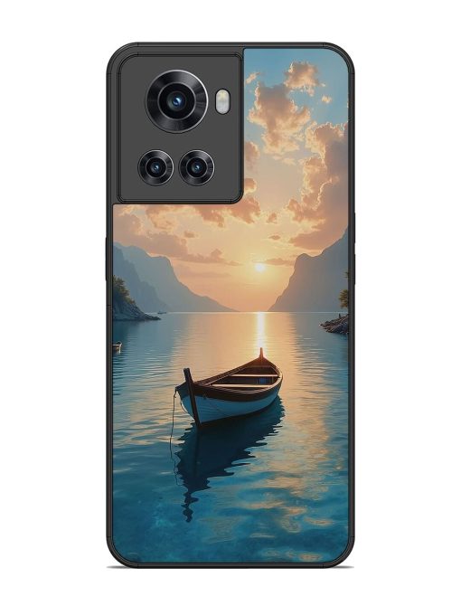 Serene Sunset Glossy Soft Edge Case for Oneplus 10R (5G) Chachhi