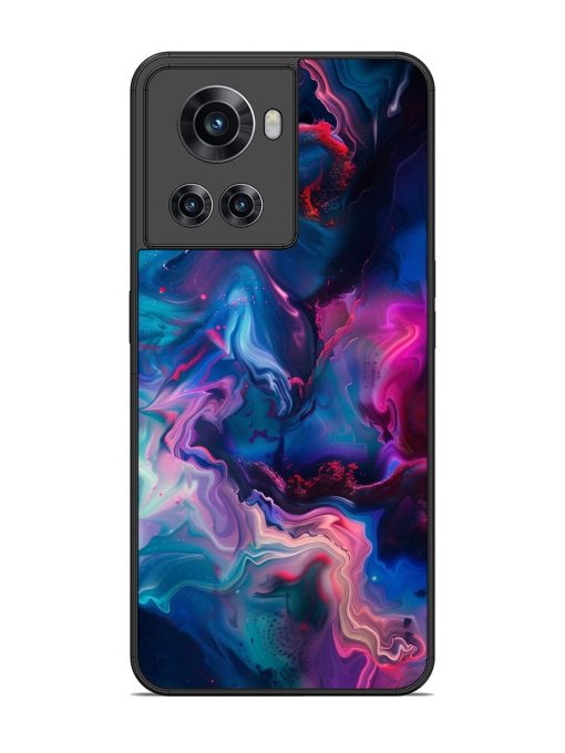 Cosmic Swirl Glossy Soft Edge Case for Oneplus 10R (5G) Chachhi