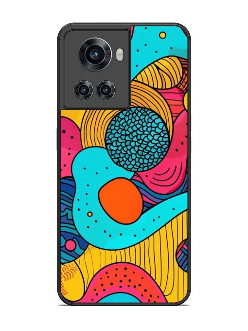 Psychedelic Patterns Glossy Soft Edge Case for Oneplus 10R (5G) Chachhi