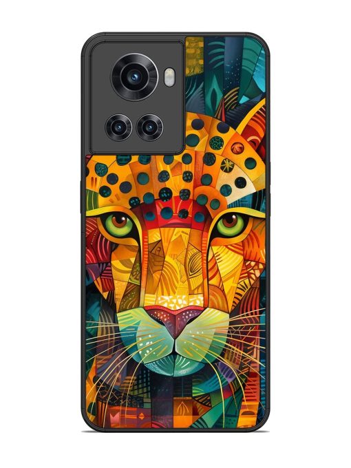 Mosaic Majesty Glossy Soft Edge Case for Oneplus 10R (5G) Chachhi