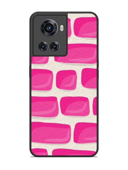 Pink Brick Wall Glossy Soft Edge Case for Oneplus 10R (5G) Chachhi